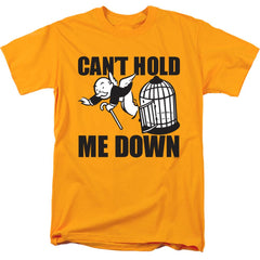 Monopoly Cant Hold Me Down No Logo Men's 18/1 Cotton Short-Sleeve T-Shirt