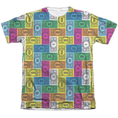 Monopoly Cash Rich Men's Regular Fit Poly Cotton Short-Sleeve T-Shirt