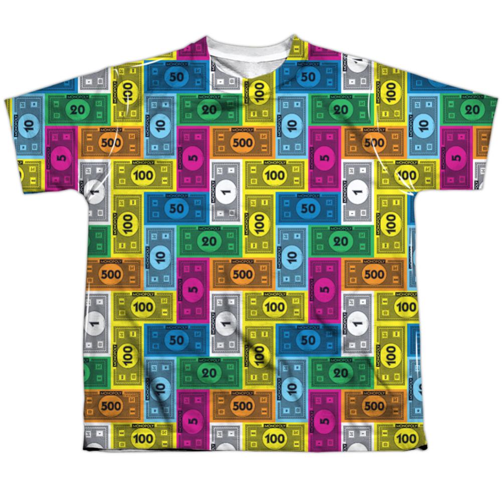 Monopoly Cash Rich Youth Regular Fit Poly Short-Sleeve T-Shirt