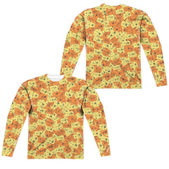 Monopoly Chance Chest Cards (Front/Back Print) Men's Regular Fit Polyester Long-Sleeve T-Shirt