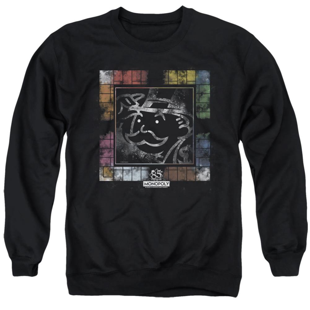 Monopoly Dusty Game Board Men's Crewneck 50 50 Poly Long-Sleeve T-Shirt
