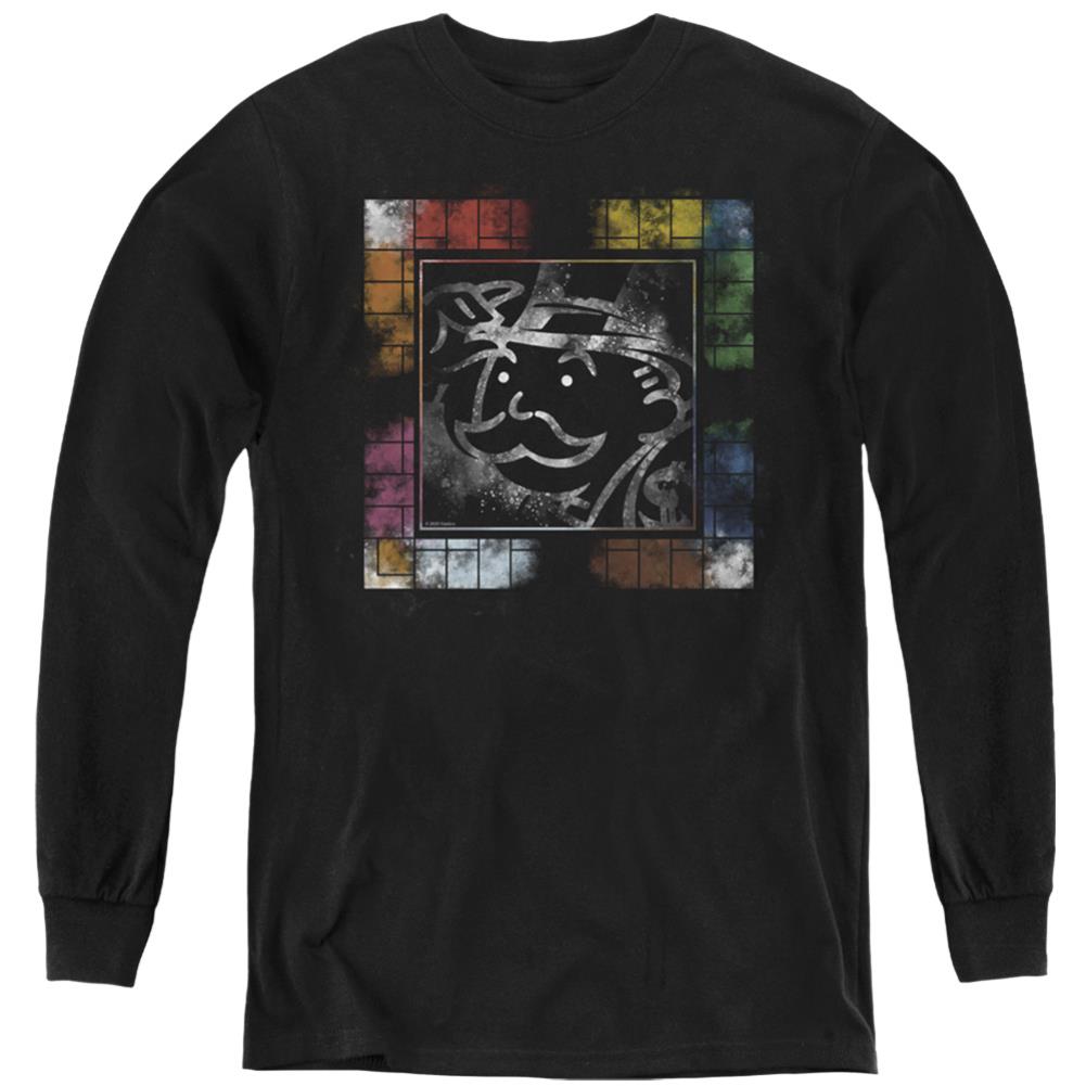 Monopoly Dusty Game Board No Logo Youth Long-Sleeve T-Shirt