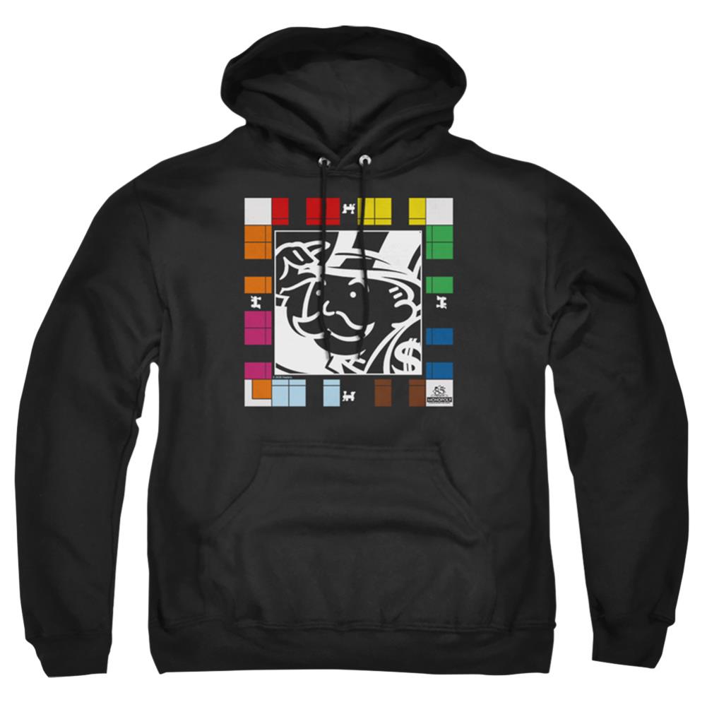 Monopoly Game Board Men's Pull-Over 75 25 Poly Hoodie