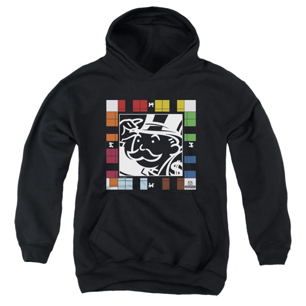 Monopoly Game Board Youth Cotton Poly Pull-Over Hoodie