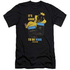 Monopoly Its Good To Be King No Logo Men's Ultra-Soft 30/1 Cotton Slim Short-Sleeve T-Shirt