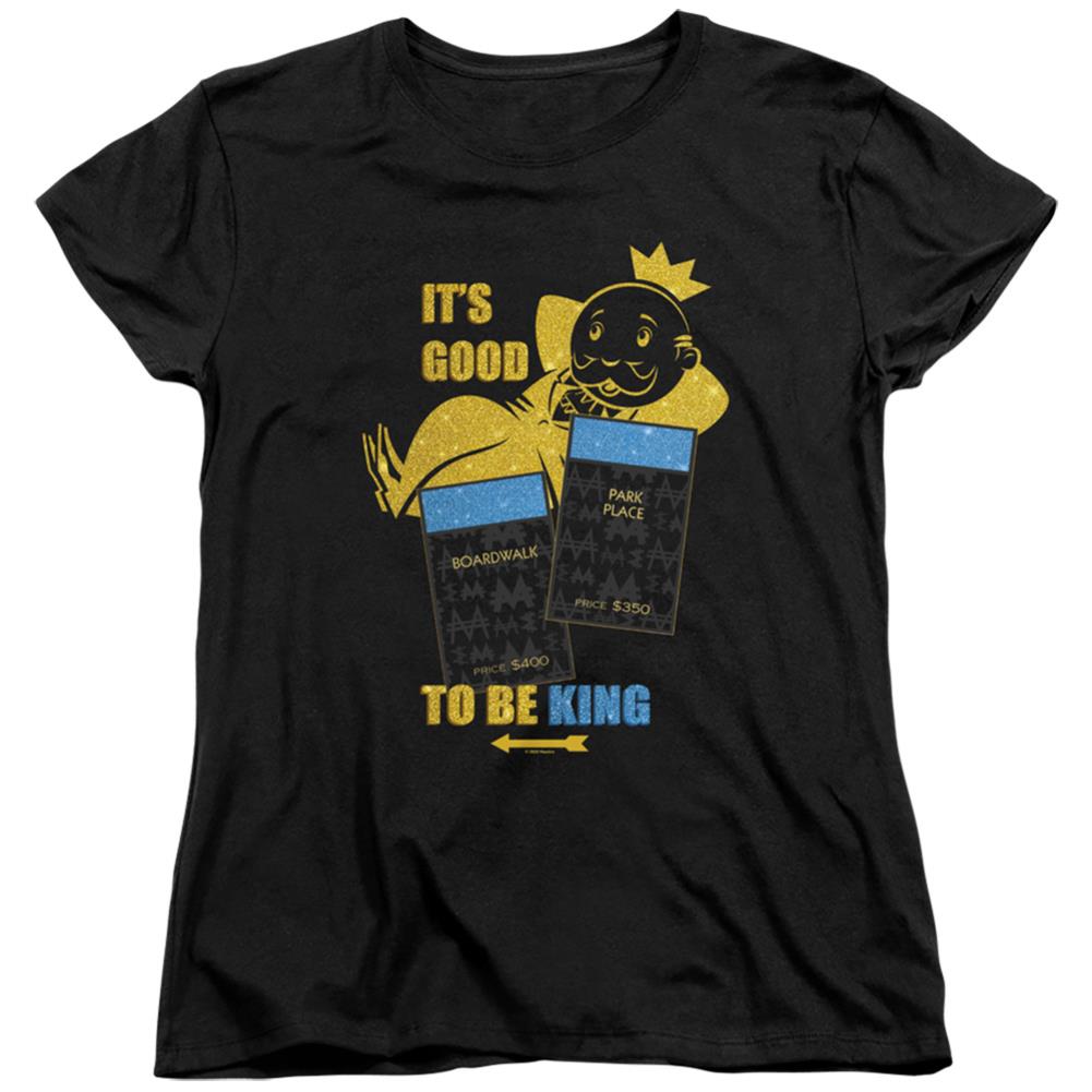 Monopoly Its Good To Be King No Logo Women's 18/1 Cotton Short-Sleeve T-Shirt
