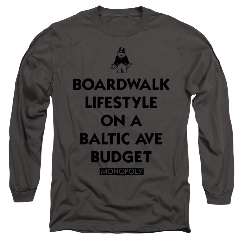 Monopoly Lifestyle VS Budget Men's 18/1 Cotton Long-Sleeve T-Shirt