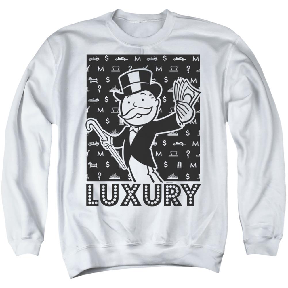 Monopoly Luxury Men's Crewneck 50 50 Poly Long-Sleeve T-Shirt