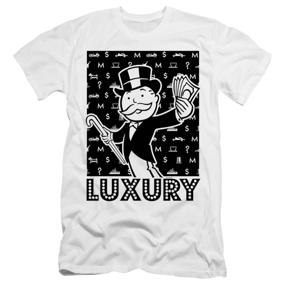 Monopoly Luxury Men's Ultra-Soft 30/1 Cotton Slim Short-Sleeve T-Shirt