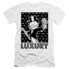 Monopoly Luxury Men's Ultra-Soft 30/1 Cotton Slim Short-Sleeve T-Shirt