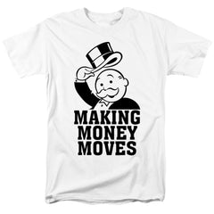 Monopoly Money Moves Men's 18/1 Cotton Short-Sleeve T-Shirt