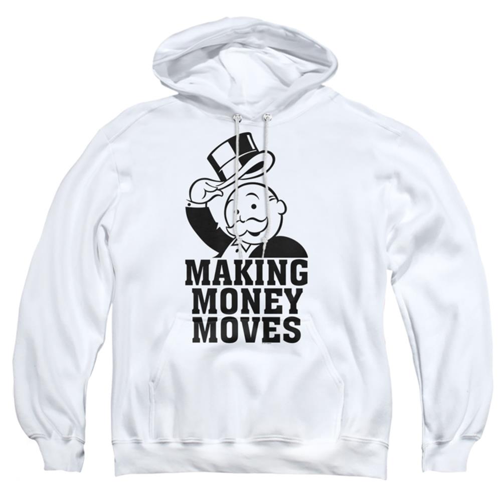 Monopoly Money Moves Men's Pull-Over 75 25 Poly Hoodie