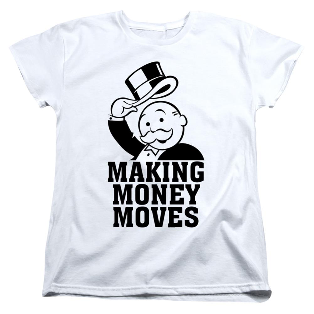 Monopoly Money Moves Women's 18/1 Cotton Short-Sleeve T-Shirt