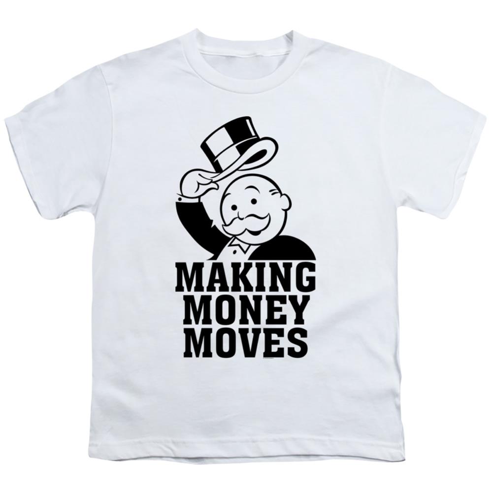 Monopoly Money Moves Youth 18/1 100% Cotton Short-Sleeve T-Shirt