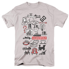 Monopoly Monopoly Icons Men's 18/1 Cotton Short-Sleeve T-Shirt
