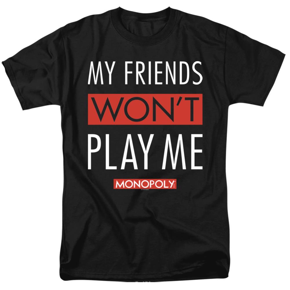 Monopoly My Friends Men's 18/1 Cotton Short-Sleeve T-Shirt