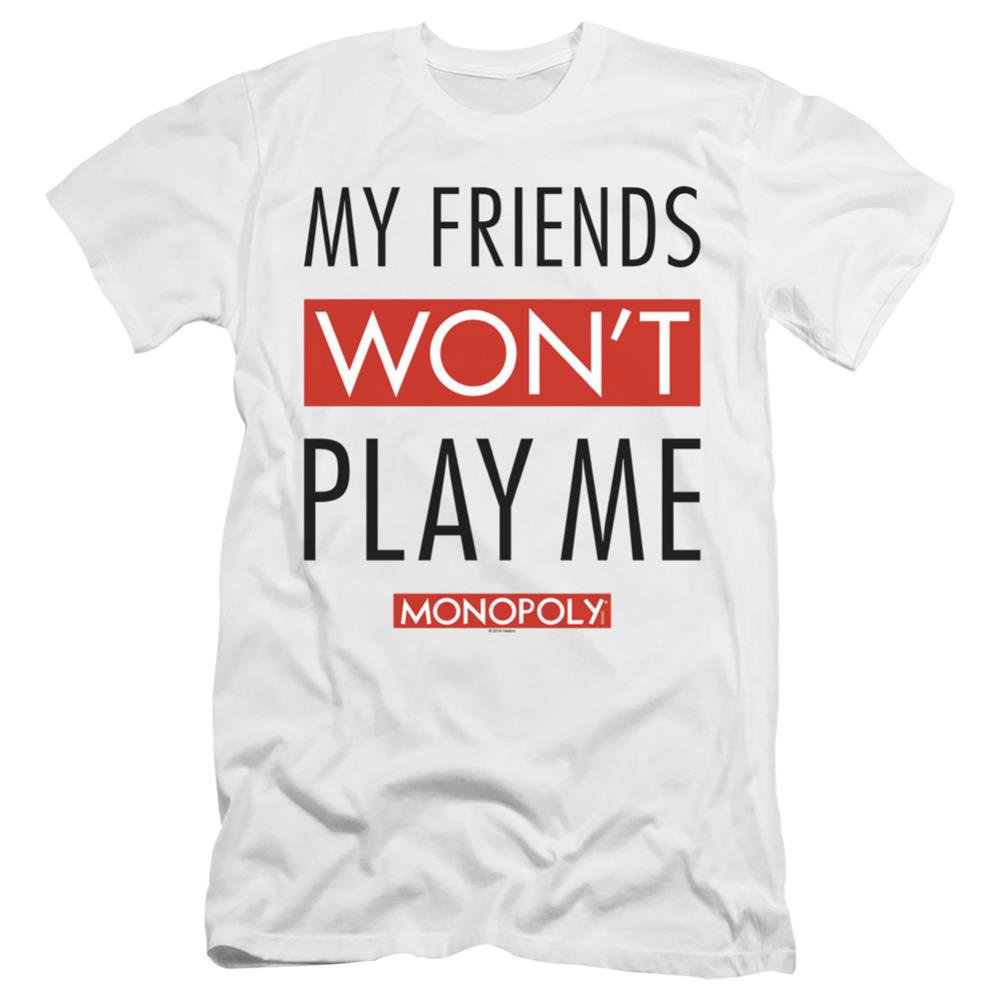 Monopoly My Friends Men's Ultra-Soft 30/1 Cotton Slim Short-Sleeve T-Shirt