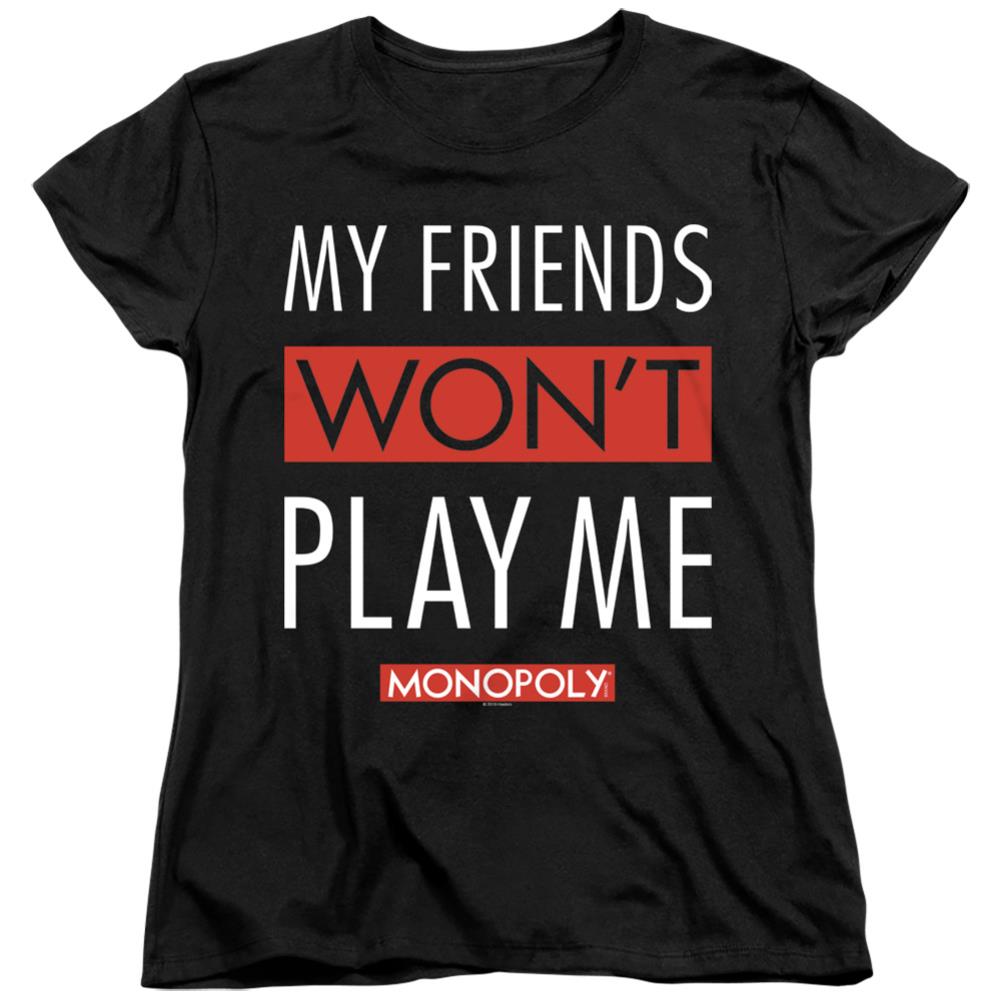 Monopoly My Friends Women's 18/1 Cotton Short-Sleeve T-Shirt