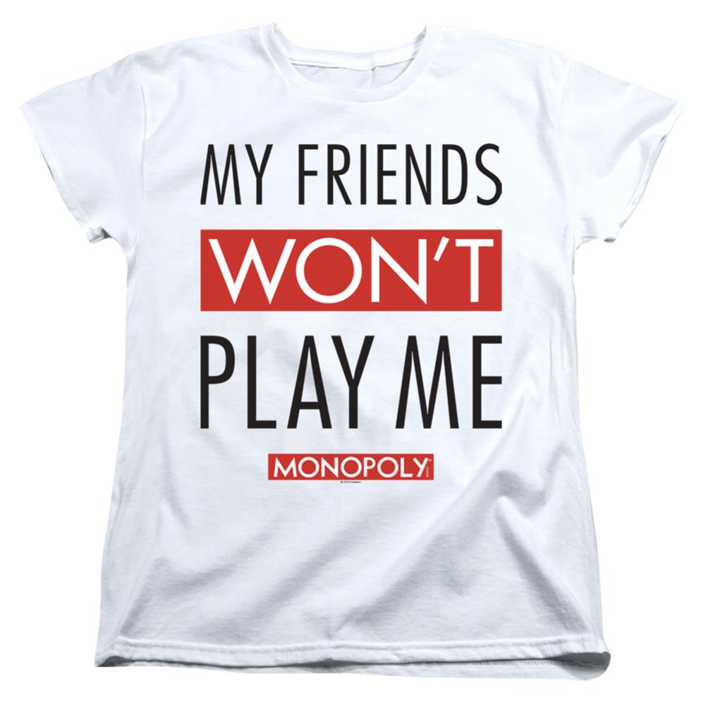 Monopoly My Friends Women's 18/1 Cotton Short-Sleeve T-Shirt