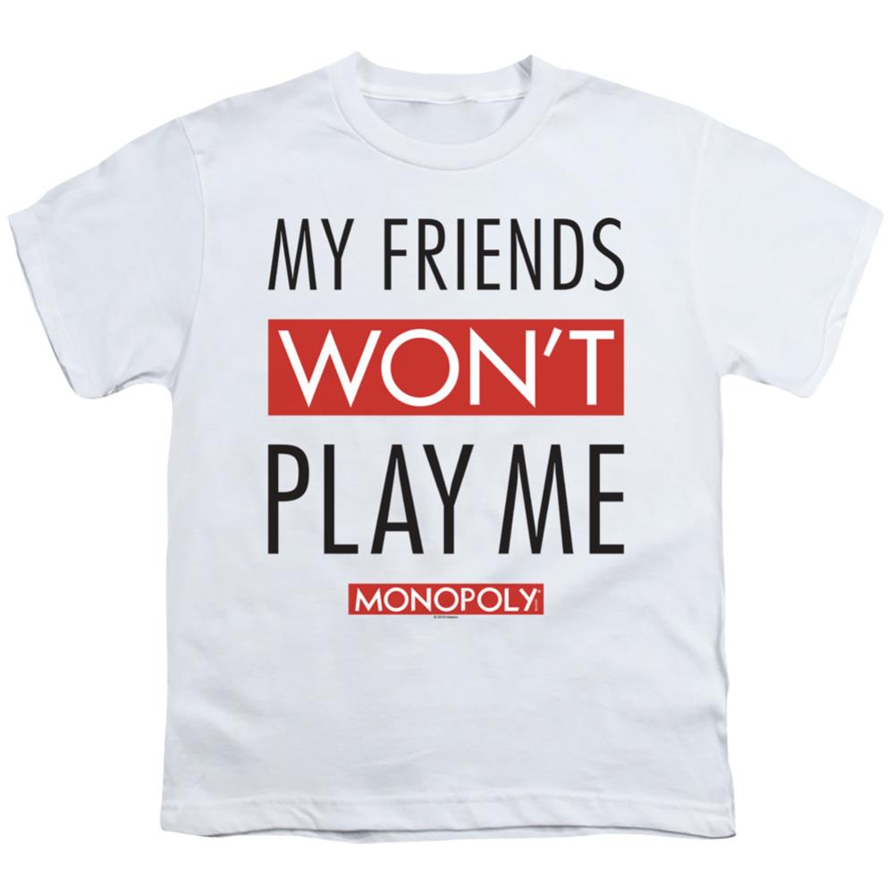Monopoly My Friends Youth 18/1 100% Cotton Short-Sleeve T-Shirt