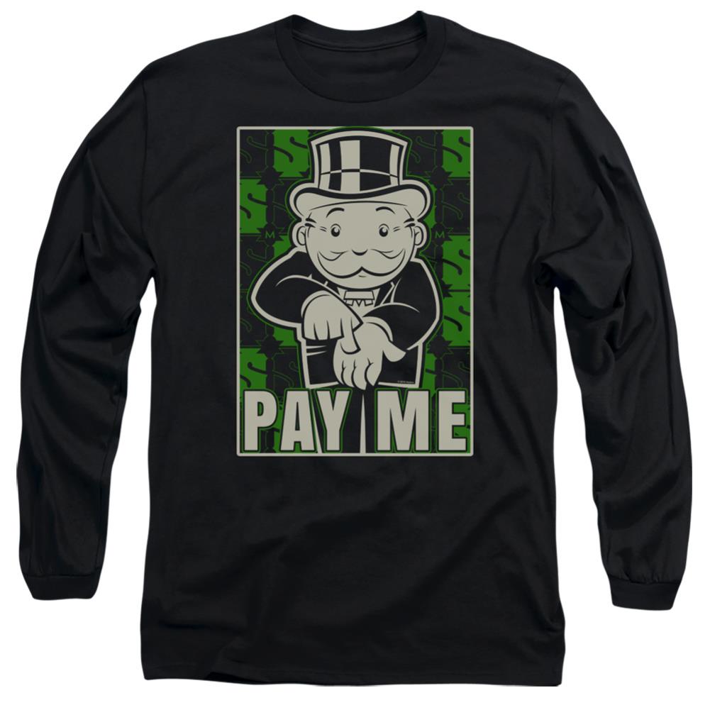 Monopoly Pay Me Men's 18/1 Cotton Long-Sleeve T-Shirt