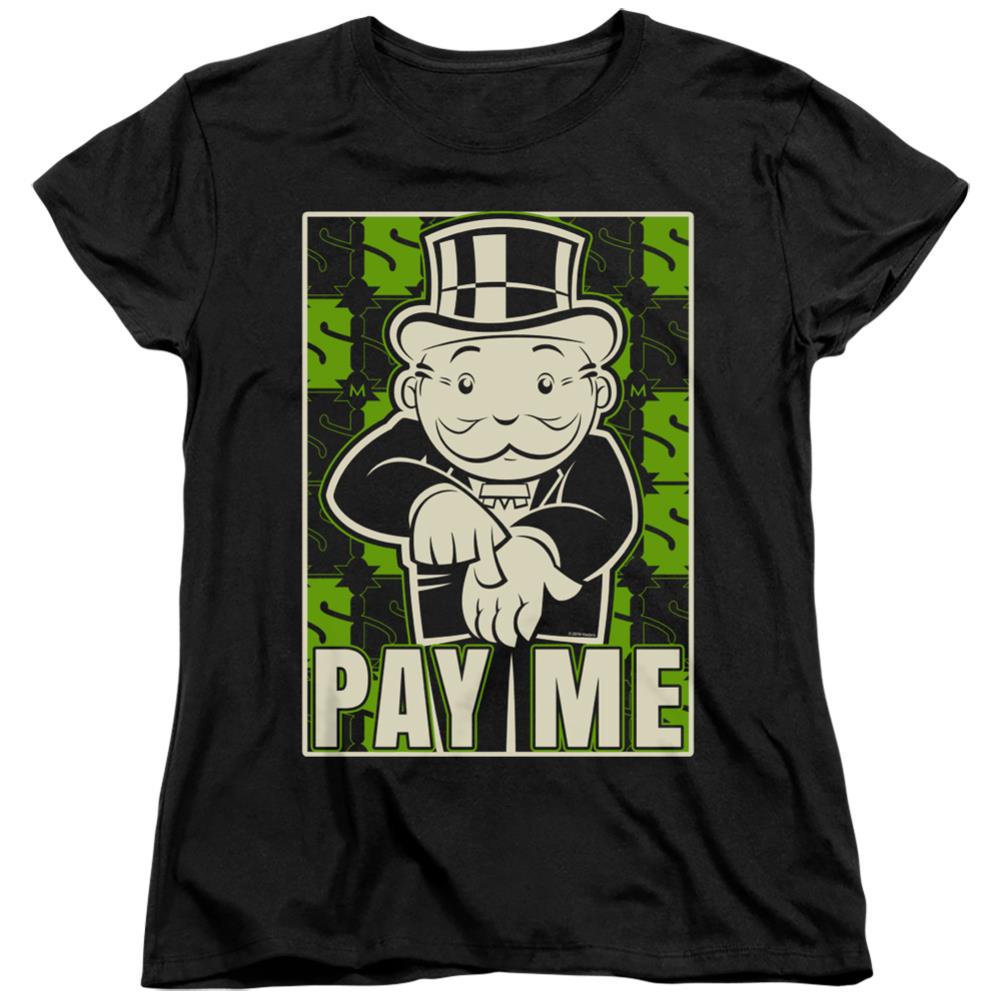 Monopoly Pay Me Women's 18/1 Cotton Short-Sleeve T-Shirt
