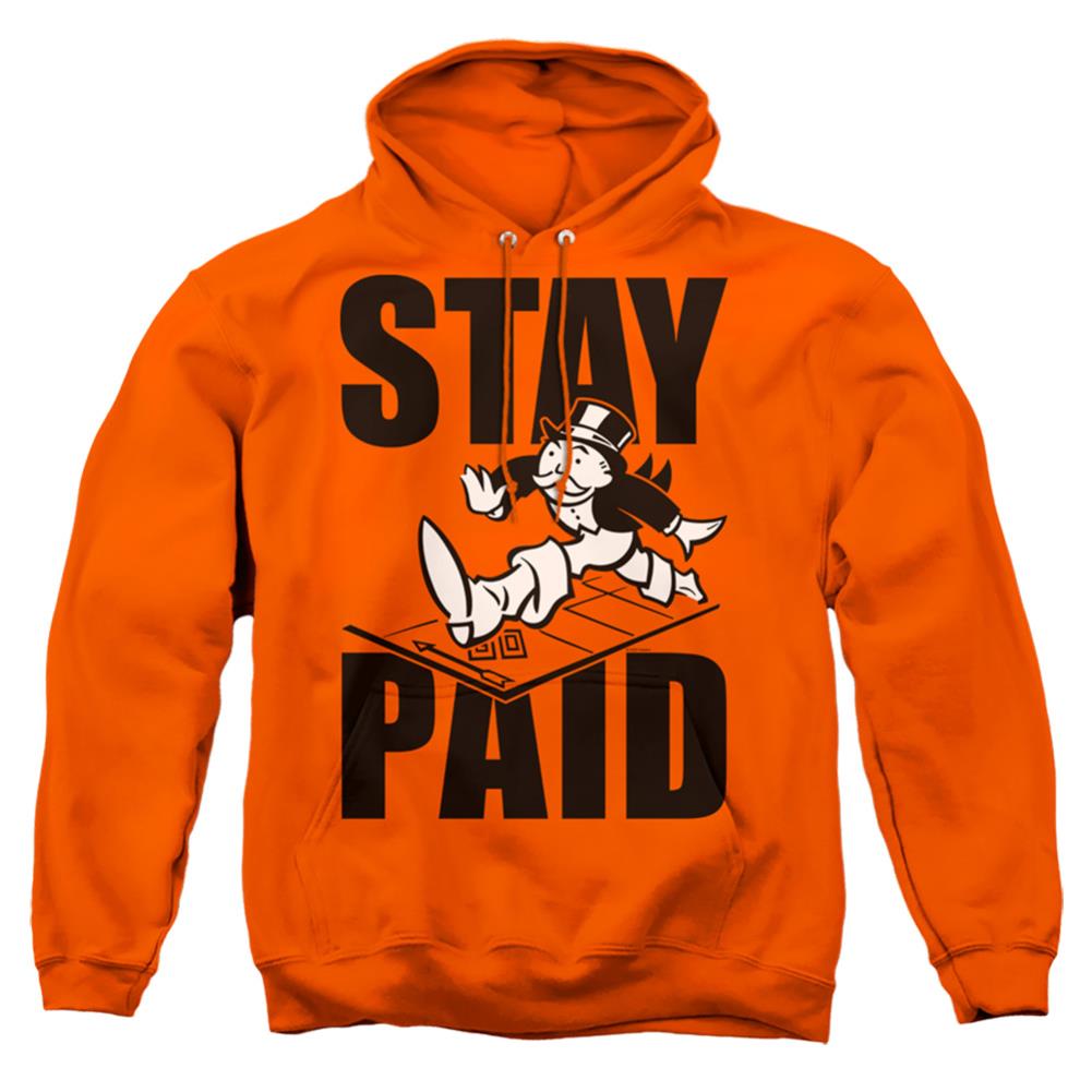 Monopoly Stay Paid Evergreen Men's Pull-Over 75 25 Poly Hoodie