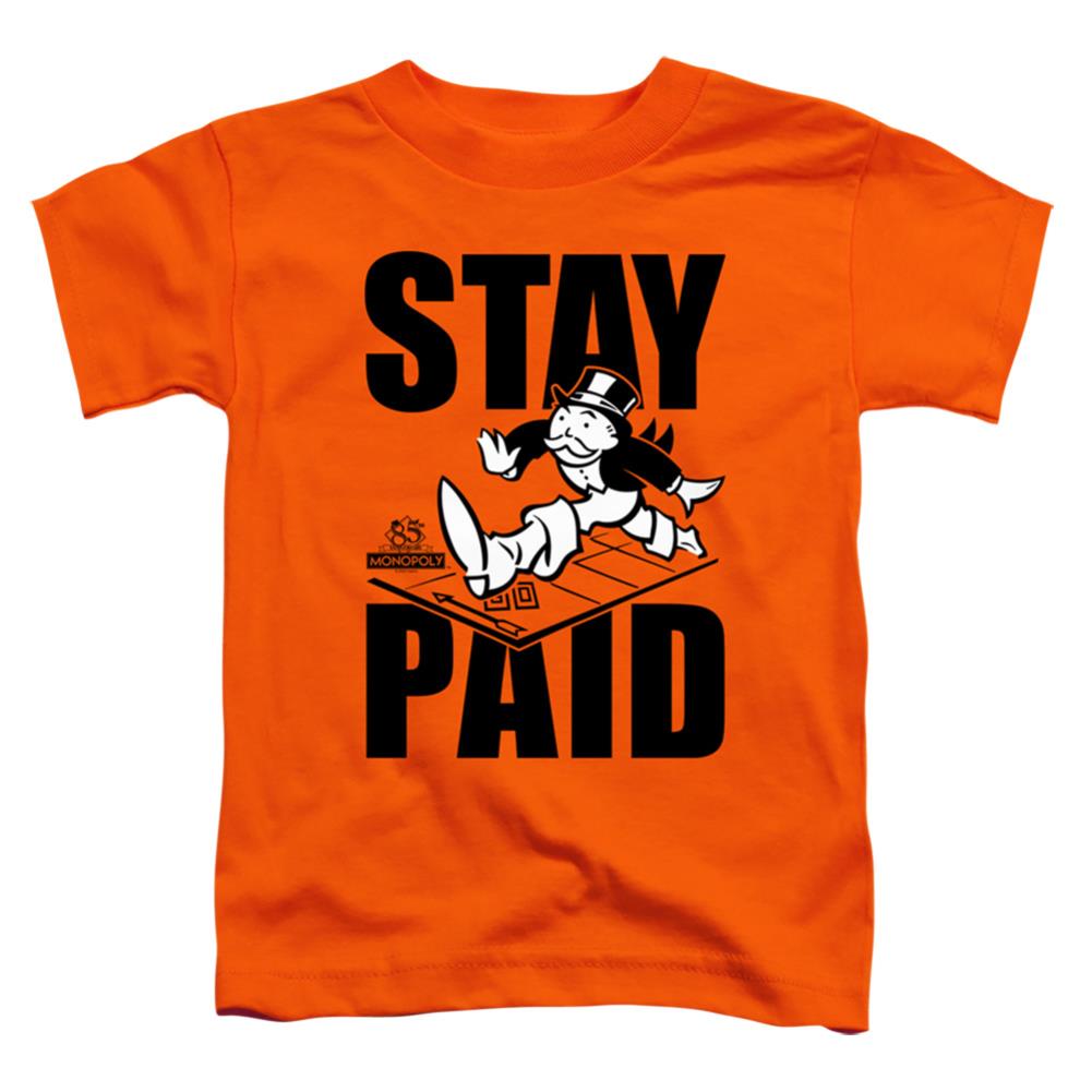 Monopoly Stay Paid Toddler 18/1 Cotton Short-Sleeve T-Shirt