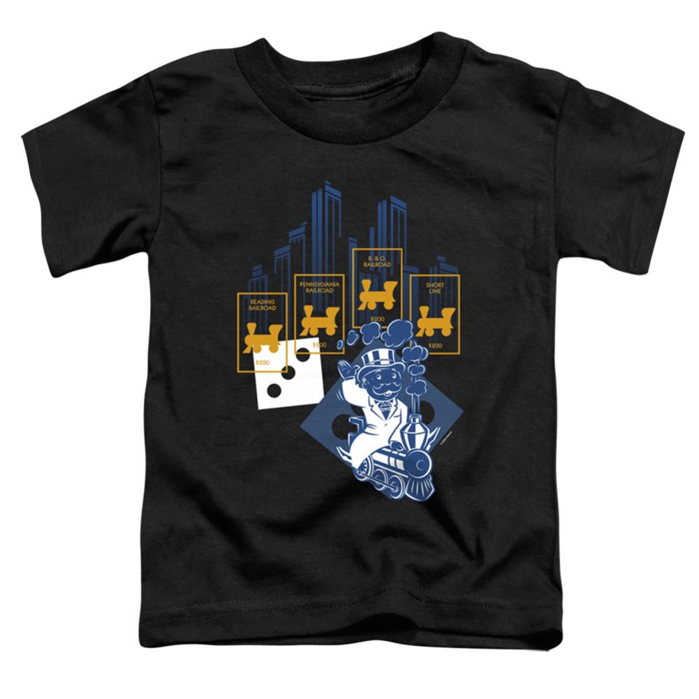 Monopoly The True Railroad Tycoon No Logo Toddler 18/1 Cotton Short-Sleeve T-Shirt