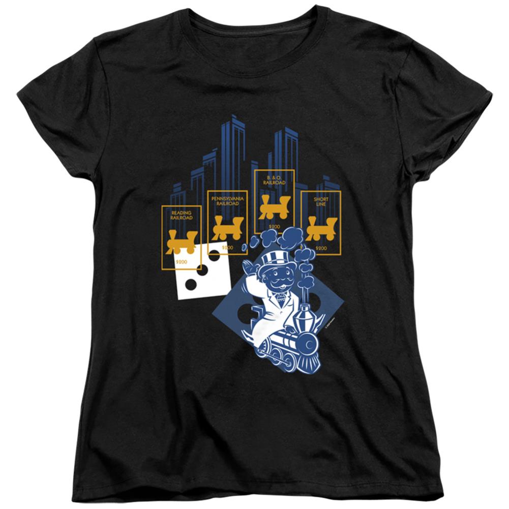 Monopoly The True Railroad Tycoon No Logo Women's 18/1 Cotton Short-Sleeve T-Shirt