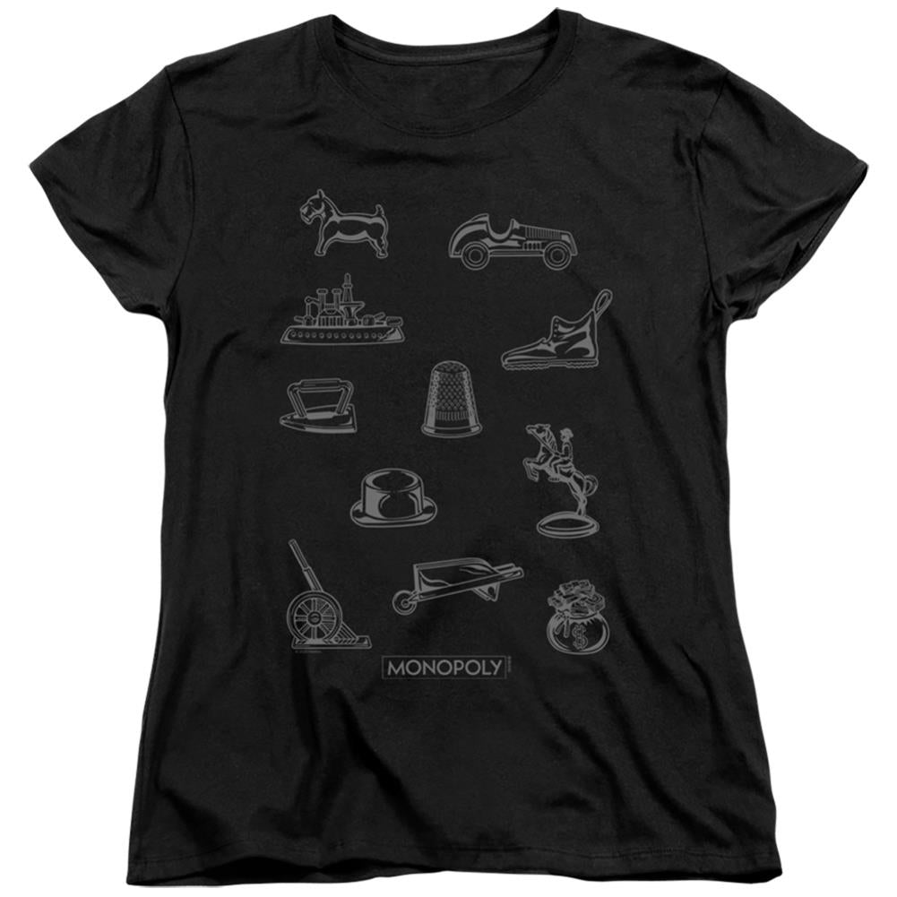 Monopoly Token Women's 18/1 Cotton Short-Sleeve T-Shirt