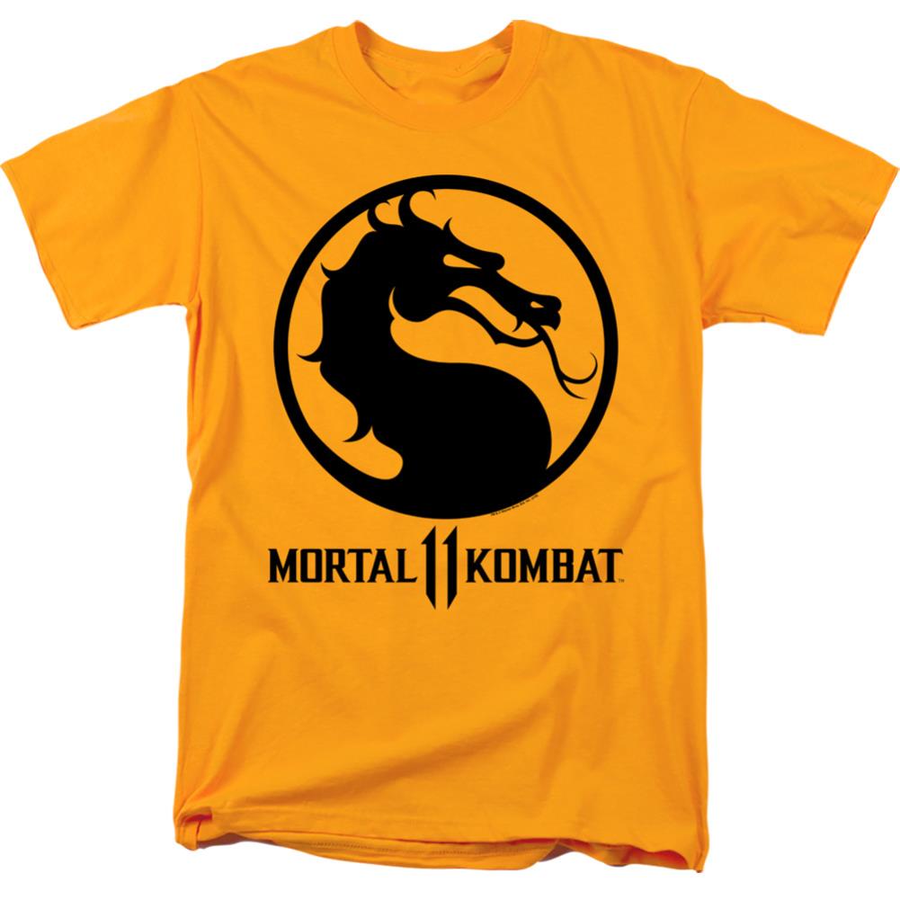 Mortal Kombat 11 Dragon Logo Men's 18/1 Cotton Short-Sleeve T-Shirt