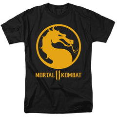 Mortal Kombat 11 Dragon Logo Men's 18/1 Cotton Short-Sleeve T-Shirt