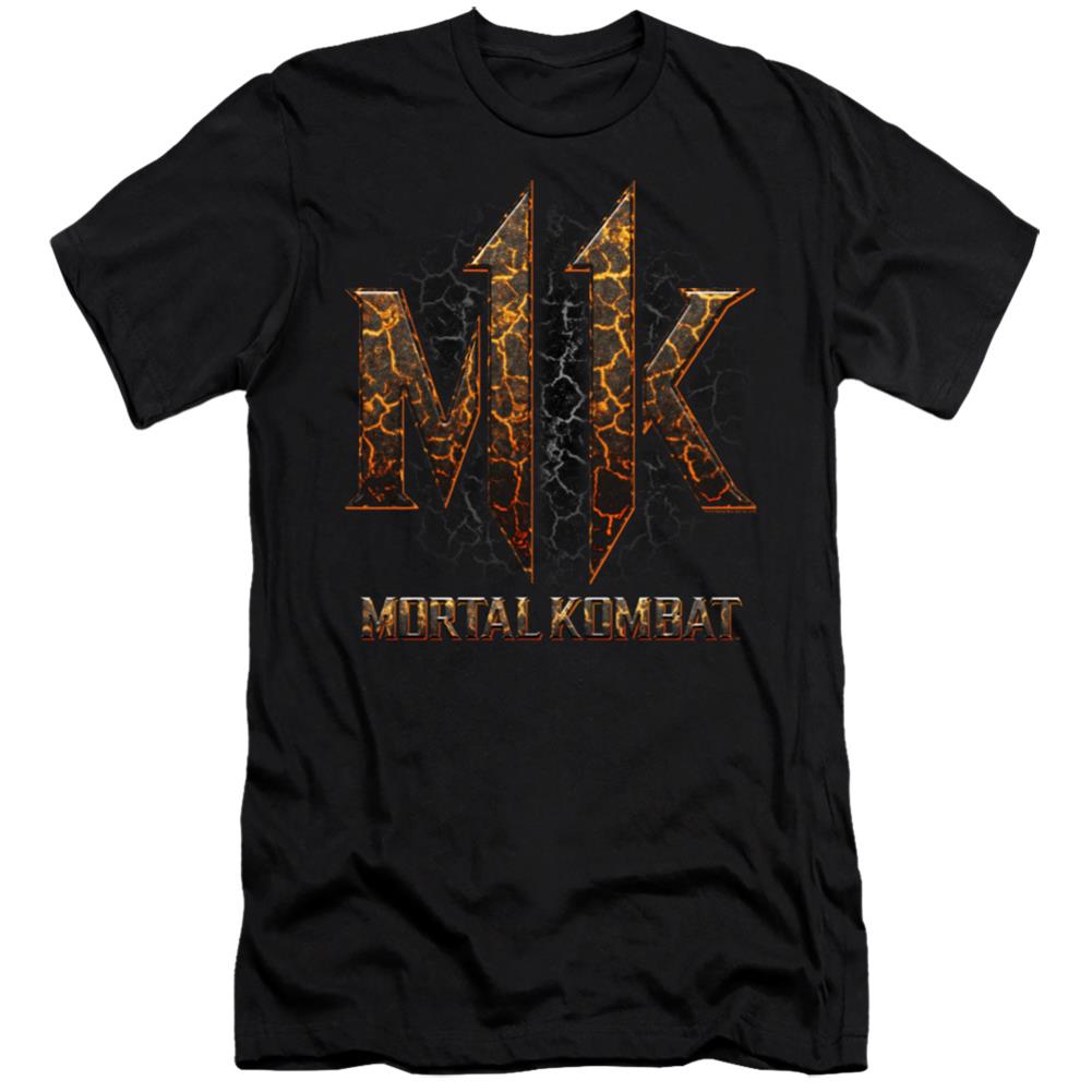 Mortal Kombat 11 Mk11 Lava Men's Ultra-Soft 30/1 Cotton Slim Short-Sleeve T-Shirt