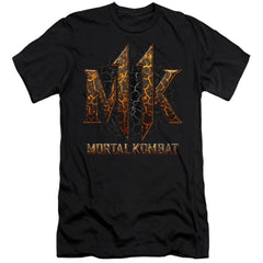 Mortal Kombat 11 Mk11 Lava Men's Ultra-Soft 30/1 Cotton Slim Short-Sleeve T-Shirt
