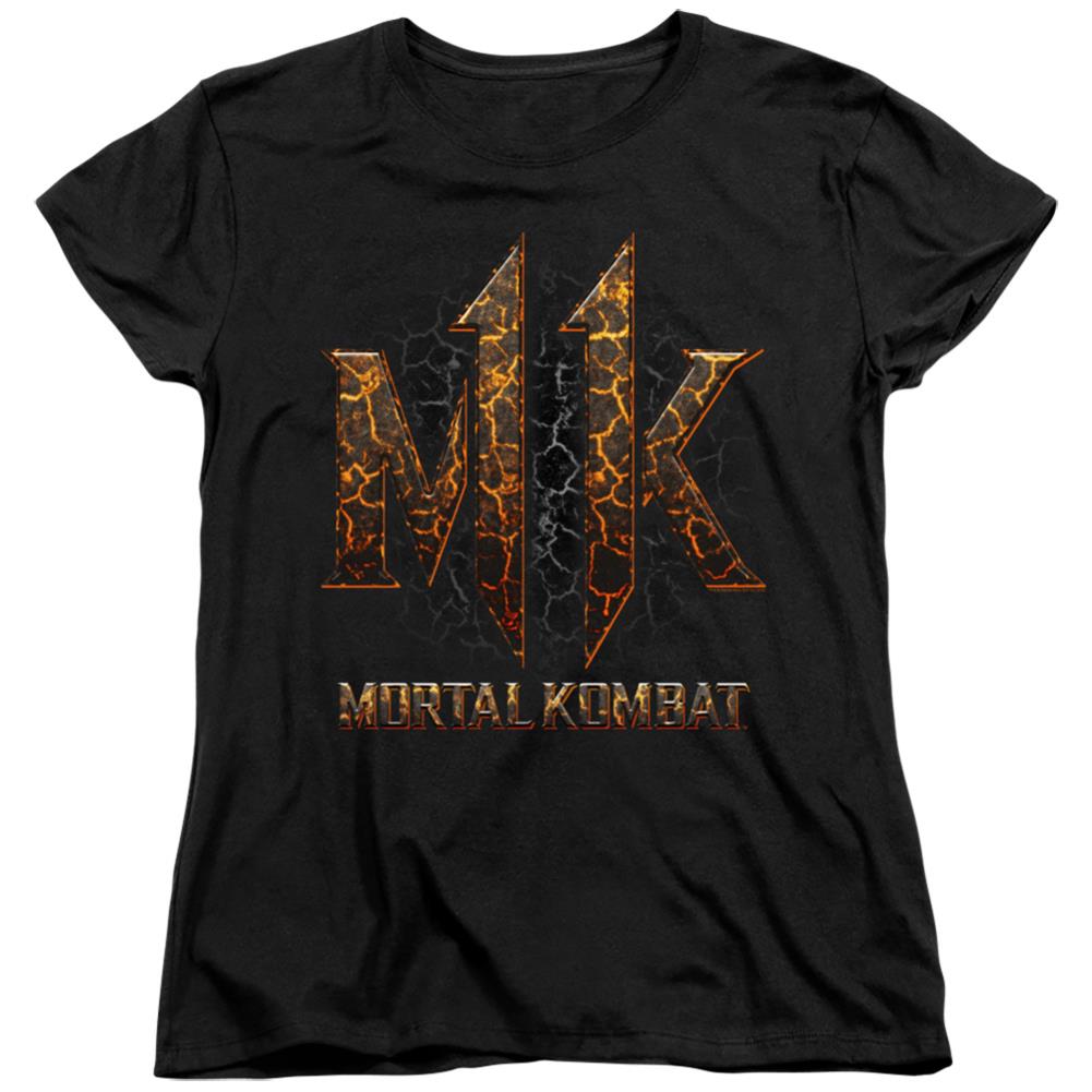 Mortal Kombat 11 Mk11 Lava Women's 18/1 Cotton Short-Sleeve T-Shirt