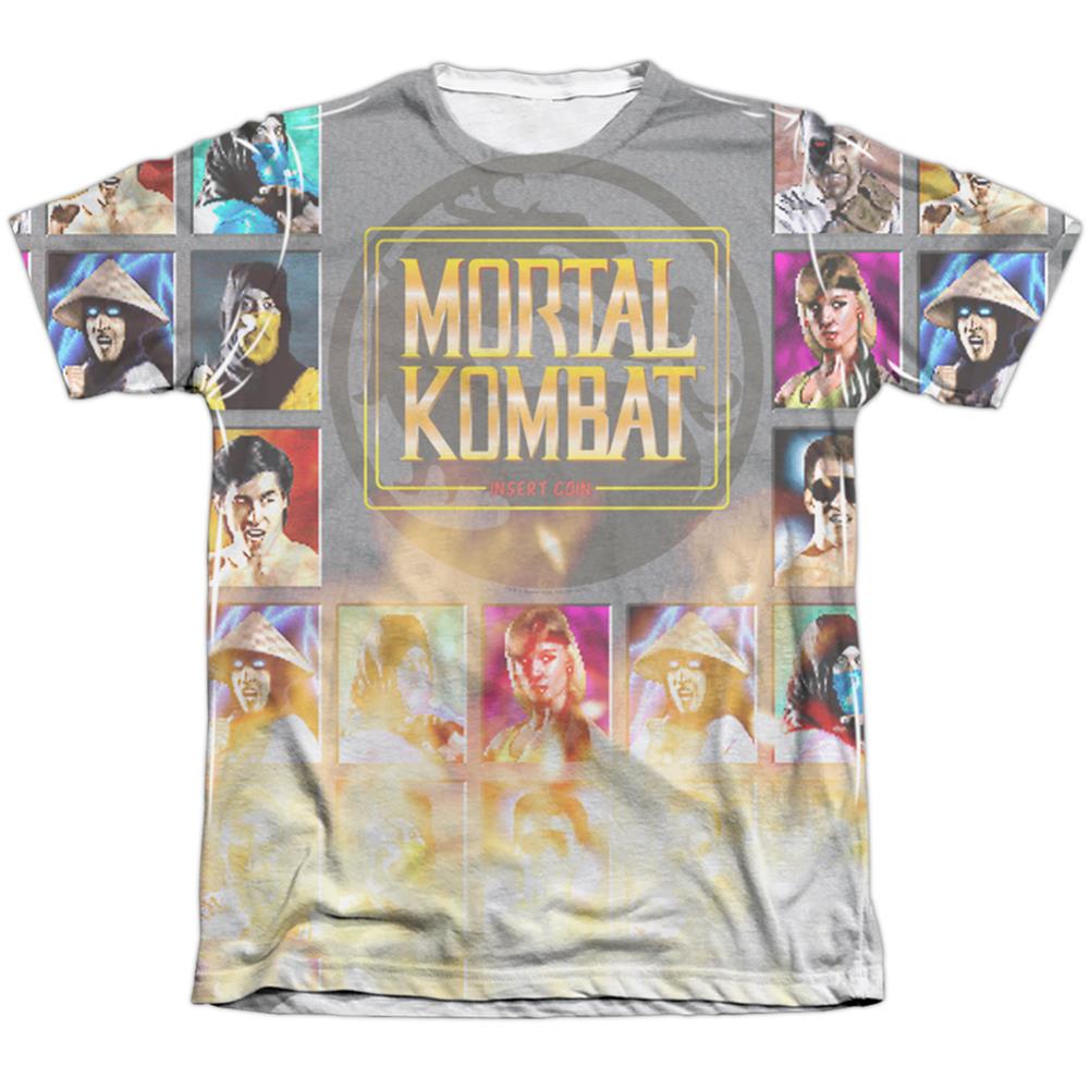 Mortal Kombat Klassic Choose Your Fighter Men's Regular Fit Poly Cotton Short-Sleeve T-Shirt