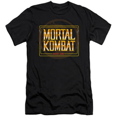 Mortal Kombat Klassic Insert Coin Men's Ultra-Soft 30/1 Cotton Slim Short-Sleeve T-Shirt