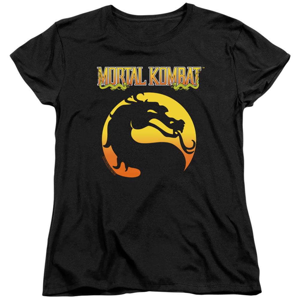 Mortal Kombat Klassic Logo Women's 18/1 Cotton Short-Sleeve T-Shirt