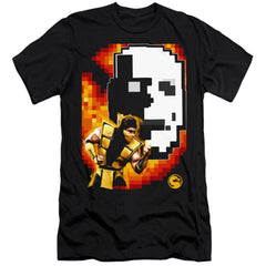 Mortal Kombat Klassic Scorpion Men's Ultra-Soft 30/1 Cotton Slim Short-Sleeve T-Shirt