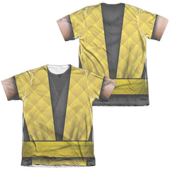 Mortal Kombat Klassic Scorpion Outfit Men's Regular Fit Poly Cotton Short-Sleeve T-Shirt