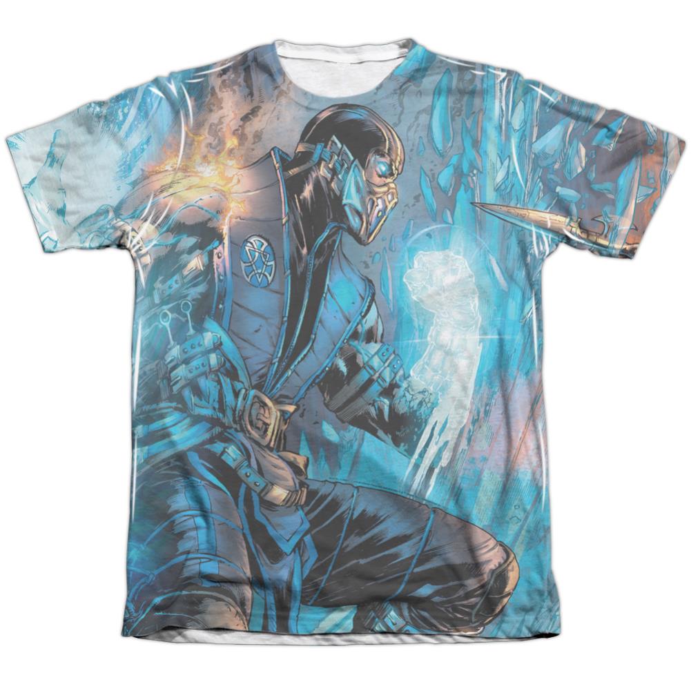 Mortal Kombat Kombat Comic Men's Regular Fit Poly Cotton Short-Sleeve T-Shirt