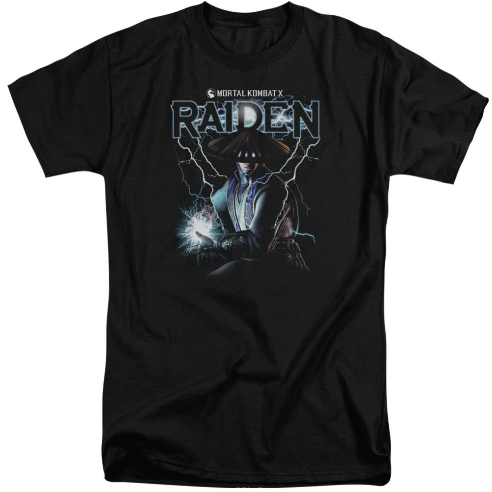 Mortal Kombat Raiden Men's 18/1 Tall Cotton Short-Sleeve T-Shirt