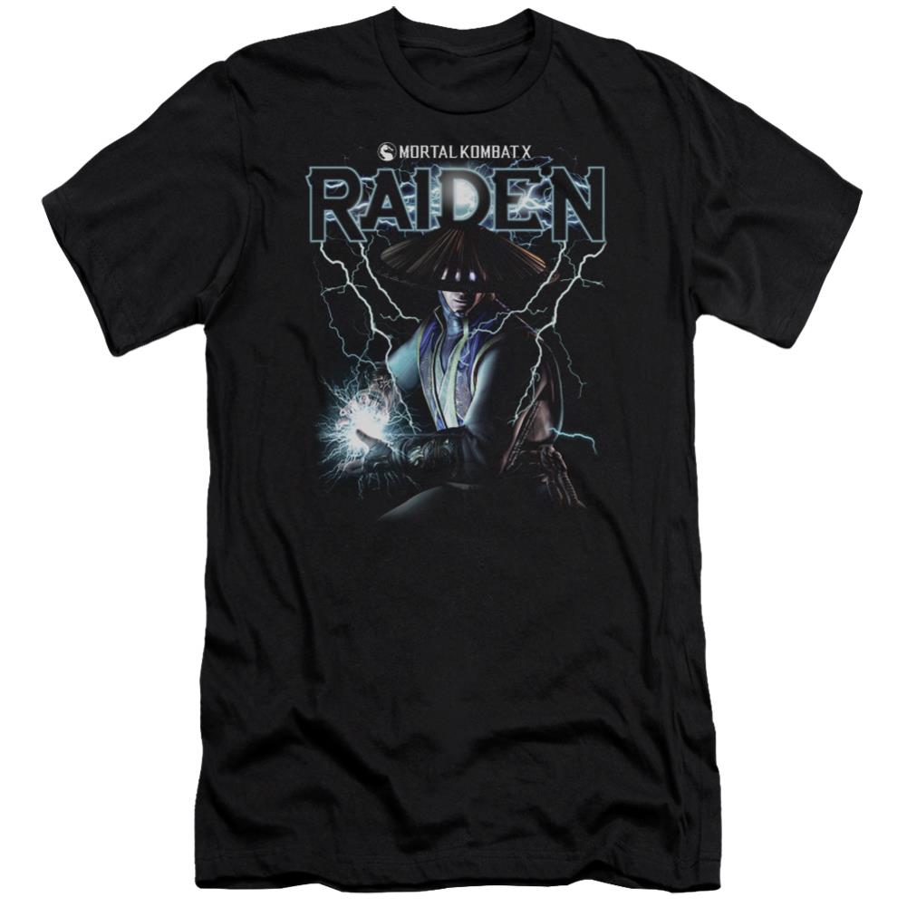 Mortal Kombat Raiden Men's Ultra-Soft 30/1 Cotton Slim Short-Sleeve T-Shirt