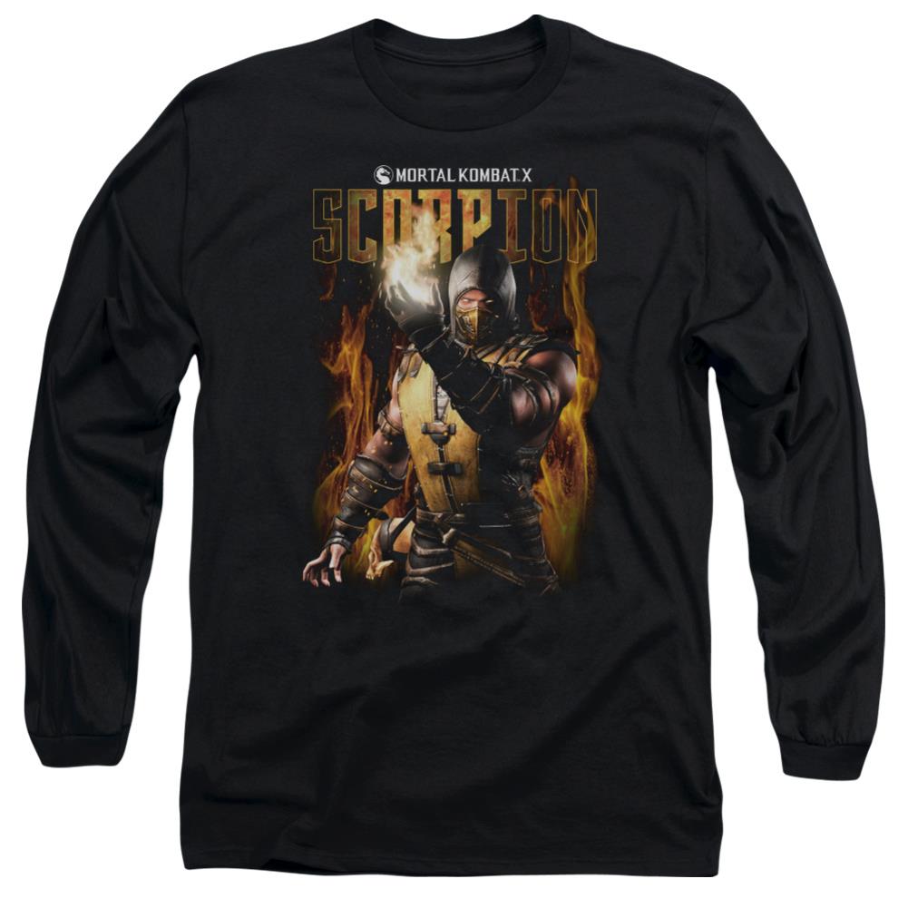 Mortal Kombat Scorpion Men's 18/1 Cotton Long-Sleeve T-Shirt