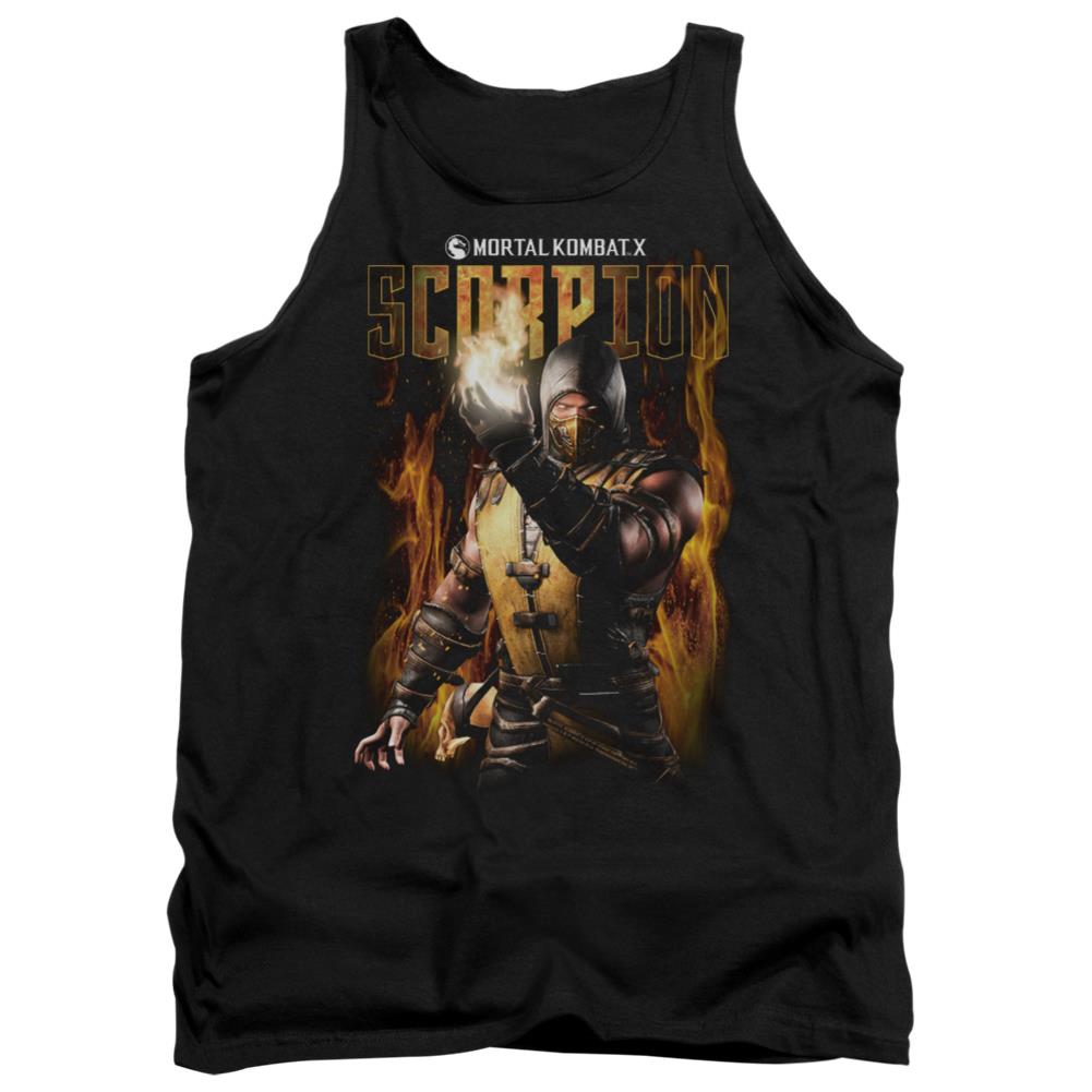 Mortal Kombat Scorpion Men's 18/1 Cotton Tank Top