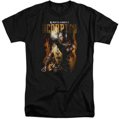Mortal Kombat Scorpion Men's 18/1 Tall Cotton Short-Sleeve T-Shirt