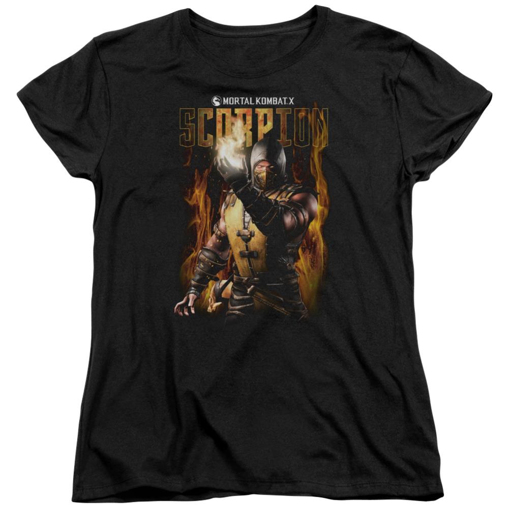 Mortal Kombat Scorpion Women's 18/1 Cotton Short-Sleeve T-Shirt