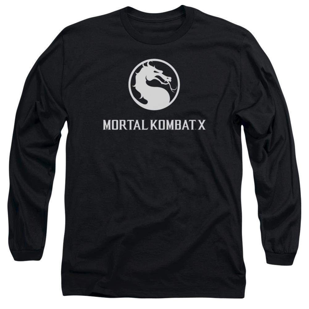 Mortal Kombat X Dragon Logo Men's 18/1 Cotton Long-Sleeve T-Shirt