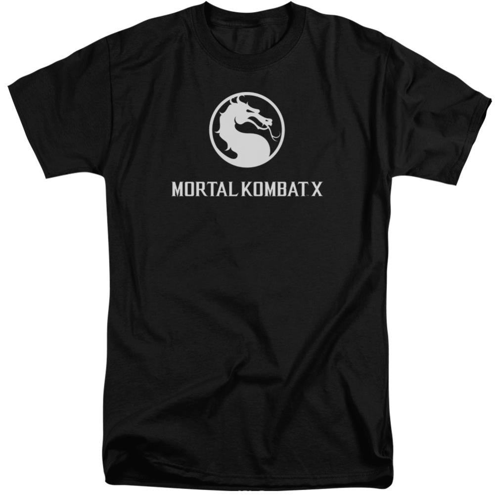 Mortal Kombat X Dragon Logo Men's 18/1 Tall Cotton Short-Sleeve T-Shirt